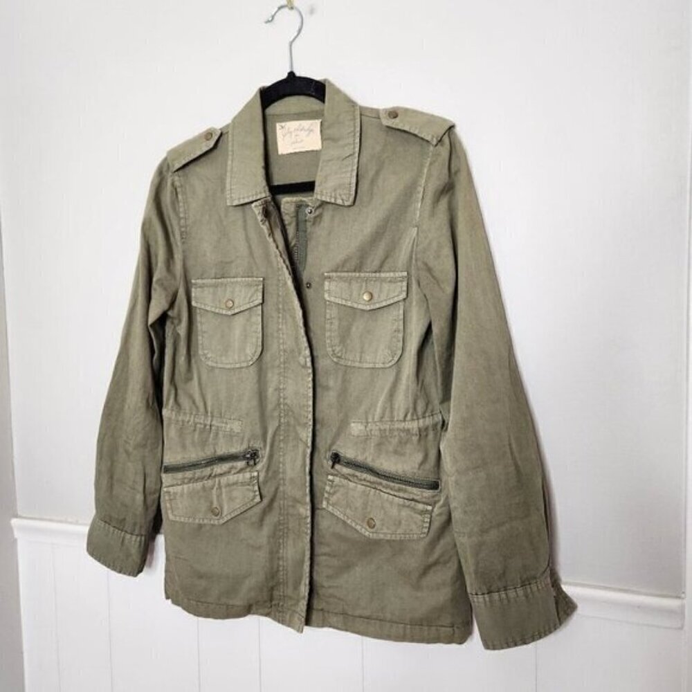 VELVET Lily Aldridge for Velvet Green Anorak Jacket